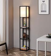 MITELSON Glass Display Shelf with Remote/APP Control, Curio Cabinet for Collectibles with Light, ...