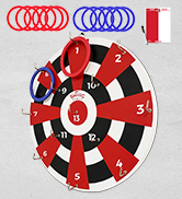 Hideaway Hook and Ring Game On A String - Weather Resistant & Easy Setup - Man Cav...