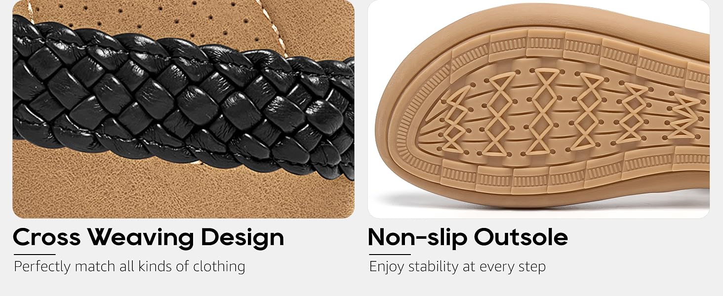 Cross Weaving Design Non-slip Outsole