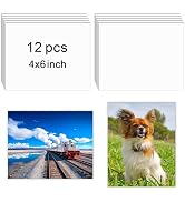 LIZOIDZSM 12 Pcs Sublimation Photo Blanks 8 x 10 Inch sublimation metal sign blanks Aluminum Phot...
