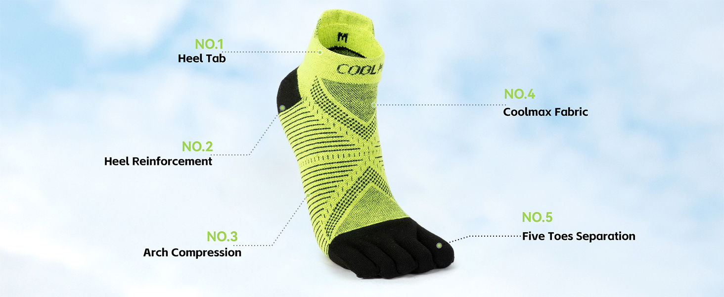 sports toe socks