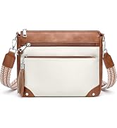 Fiiuos Anti Theft Crossbody Purse for Women RFID Crossbody Bags for Travel, Vegan Leather Cross B...
