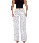 ONESO Mid-Low Rise Baggy Jeans Wide Leg for Women Distressed Pants Stretchy Bottom Lady Basic Com...