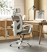 Sweetcrispy Armless Vanity Chair, Cute Comfy Home Office Desk Chair with Wheels, Modern Upholster...