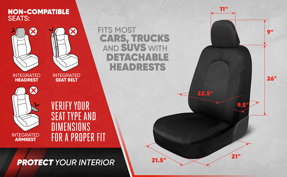 Motor Trend Car Seat Cover for trucks and suv and van