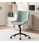 YOUNIKE Office Chair, Armless Desk Chair with Wheels, Home Office Computer Task Chairs, Modern Fa...