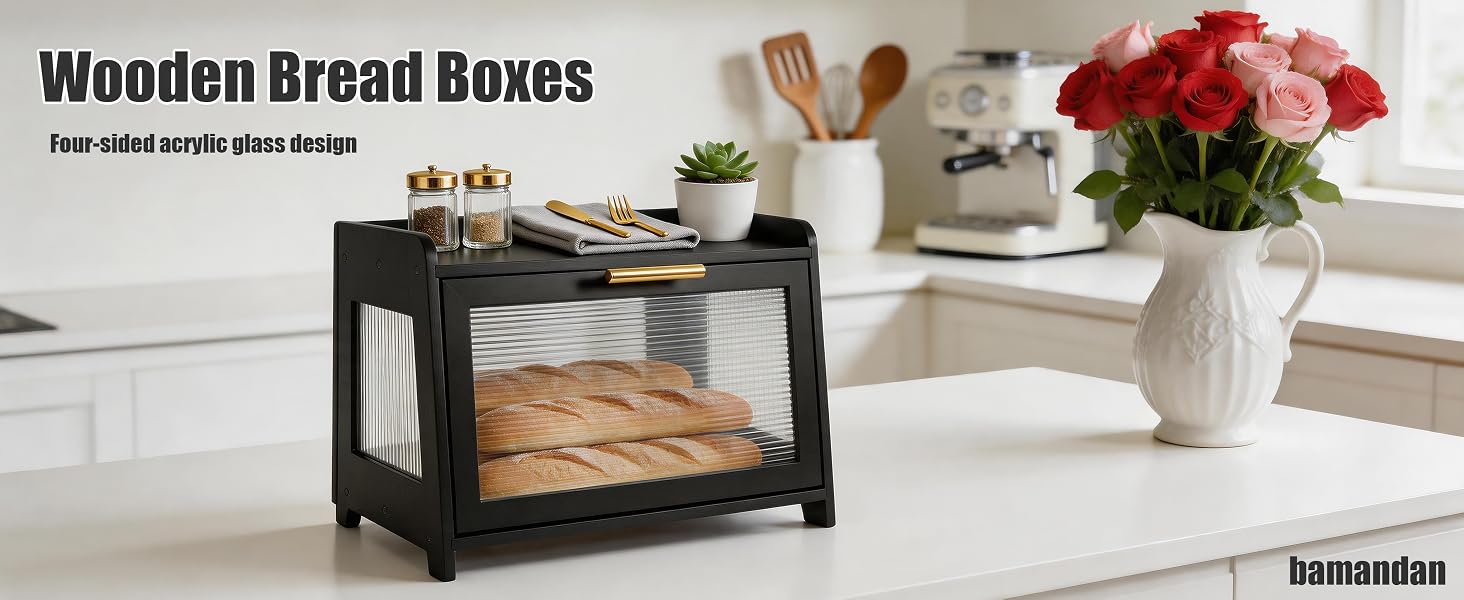 bread box for kitchen countertop