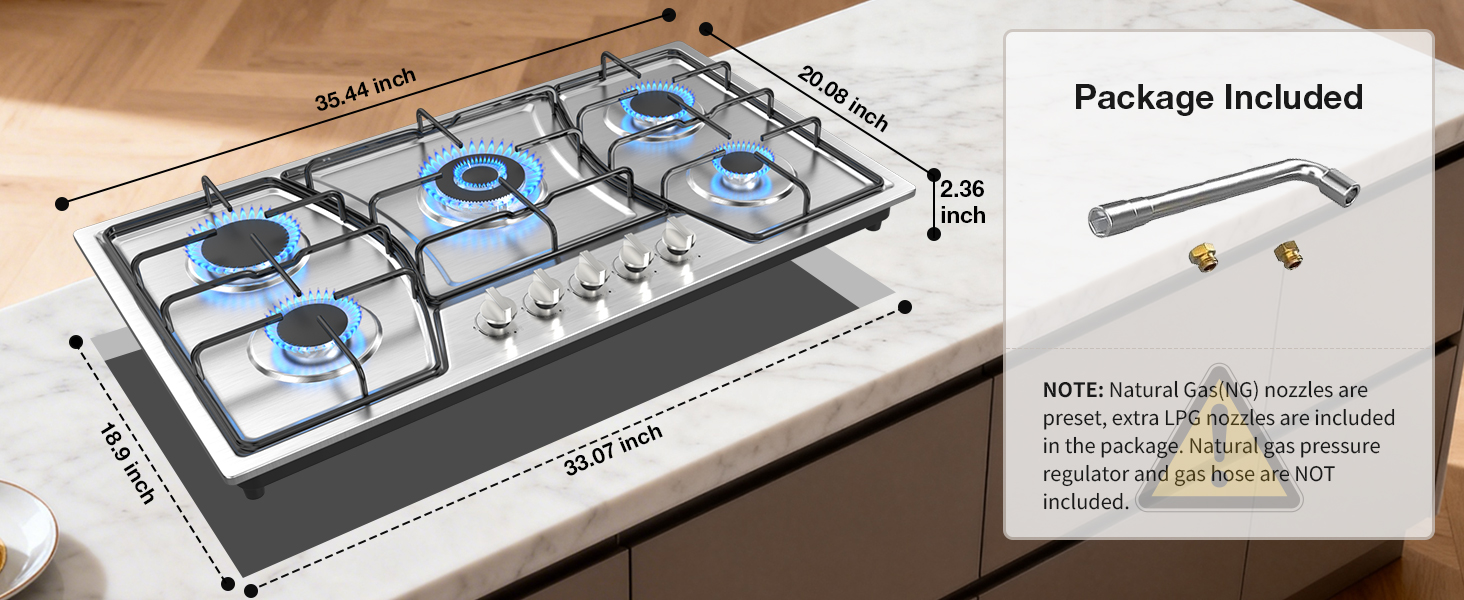 36 inch Gas Cooktop