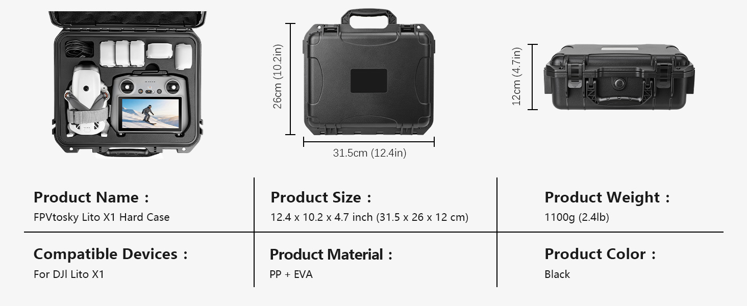 hard case for dji lito x1