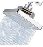 Nuodan High Pressure Rain Shower Head with 11'' Extension Arm - High Flow Rainfall Showerhead - L...