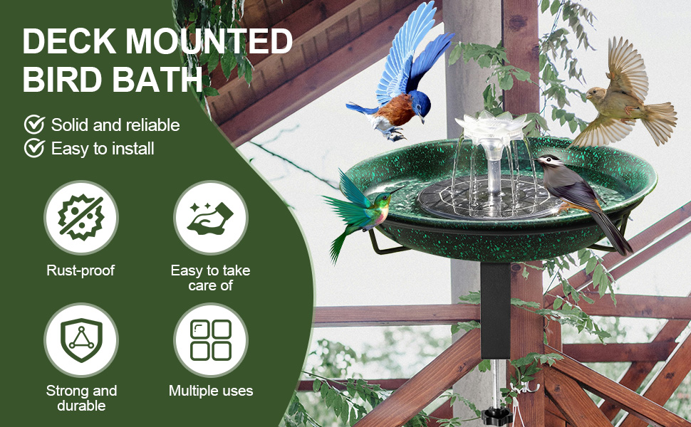 solar fountain for bird bath