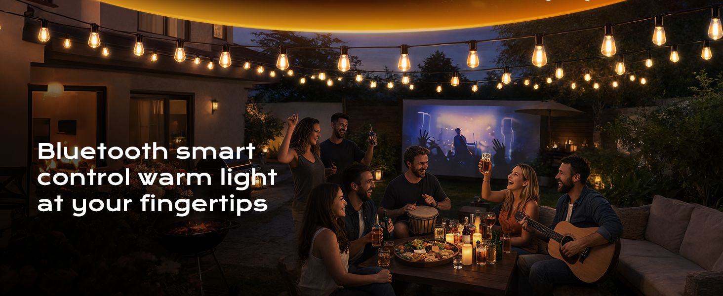solar string lights outdoor waterproof