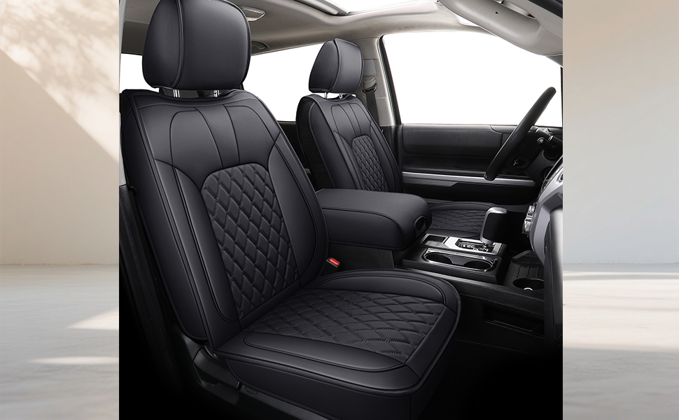 LUCKYMAN CLUB CUSTOM SEAT COVERS FOR TUNDRA 2007-2025 FRONT SEAT COVER AIERXUAN COVERADO