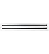 BUILDMART - 60" Linear Slot Diffuser - (1 Slot) Single Slot - White Decorative Air Vent - Modern ...