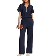 ReachMe Womens Striped Oversized T Shirts Vintage Drop Shoulder Crew Neck Short Sleeve Tees Casua...
