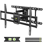 USX Mount UL Listed Full Motion TV Wall Mount for Most 37-86 inch TV, Swivel and Tilt Mount with ...