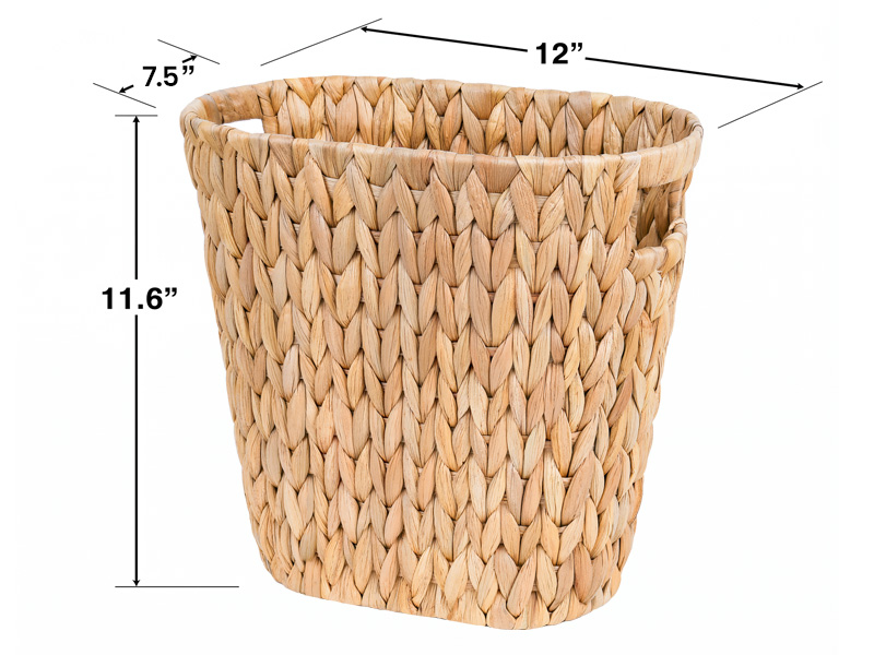 2 Pack Wicker Trash Can