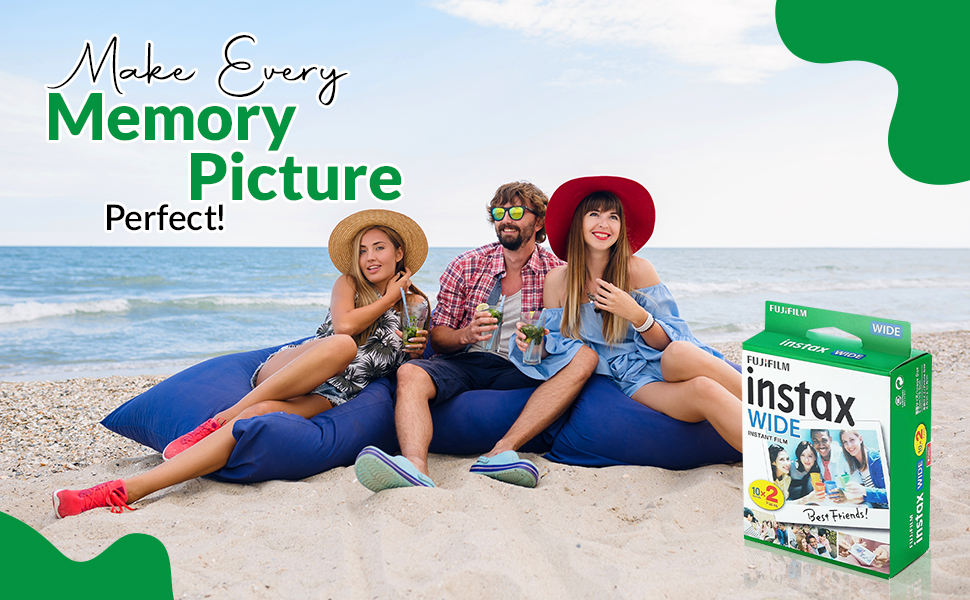 Fujifilm Instax Wide Instant Films Instax Wide film pack Fuji Instax Wide camera film