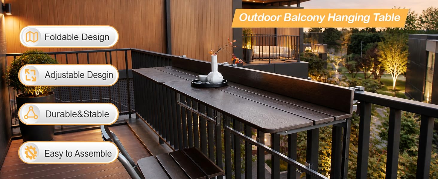balcony folding table