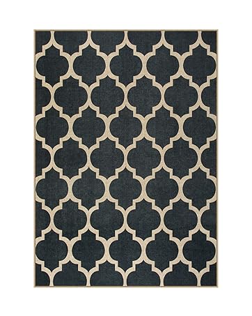 Lahome Boho Light Blue Area Rug 5x7 for Living Room, Soft Large Floral Rug for Bedroom Aesthetic,...