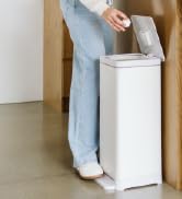 Compost Genie Kitchen Compost Bin, White Stainless-Steel Large, 3.6 Gallon, Indoor Odorless Compo...
