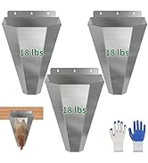 LavviTech Large Chicken Cone for Butchering 2 Pack, Stainless Steel Kill Cones with 2 Pairs of Sa...