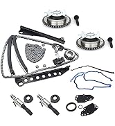 GELUOXI Engine Camshaft Rocker Arms Lifters Kit Timing Chain CamPhaser Kit Replacement for Ford F...