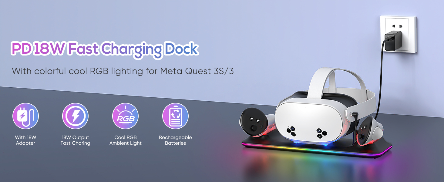 charging dock for meta quest 3
