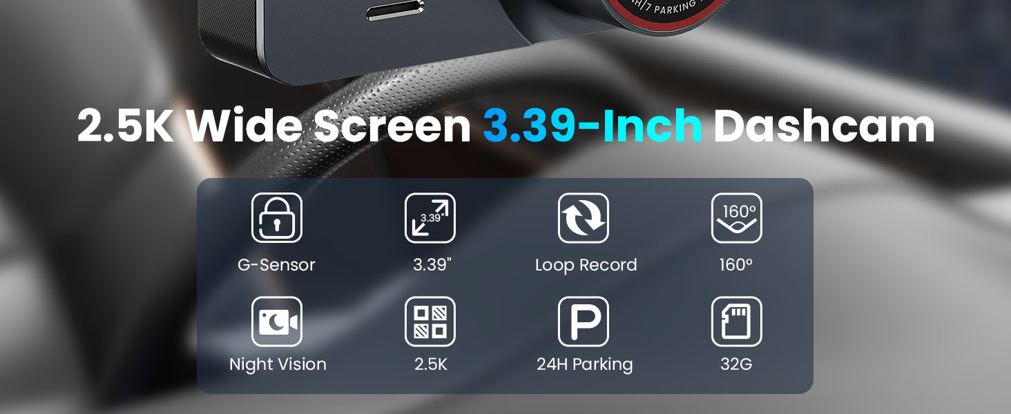 Dash Cam,Dash Cam Front,Dash Camera for Cars,Dash Cam Front and Rear