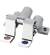 Phivan Foot Operated Faucet Valve - Hands-Free Sink Pedal Brass Single Pedal Valve Control Non-Co...