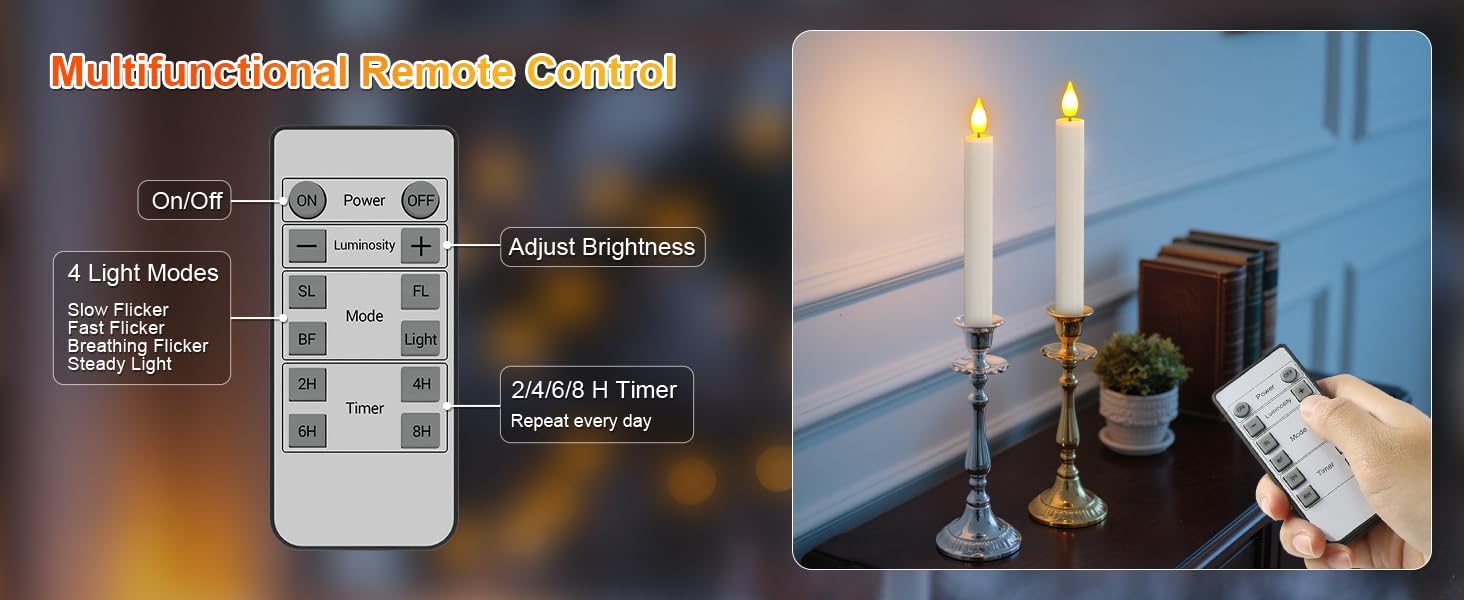 electric candles with remote