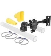 Peachtree Woodworking Supply 10 Foot Long Dust Collection Power Tool Hose Kit with 5 Fittings/Att...