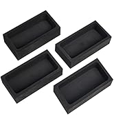Nelyrho 2-Pack 2.2lbs Graphite Ingot Molds, High-Purity Casting Molds for Gold, Silver, Copper, A...