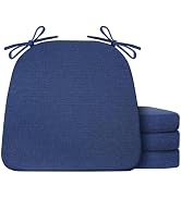 IASEAHK D-Shaped Chair Cushions for Dining Chairs 4 Pack Beige