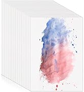 240 Sheets Watercolor Paper Bulk, 110 lb/230 GSM Cold Press Paper White Water Color Paper for Dra...