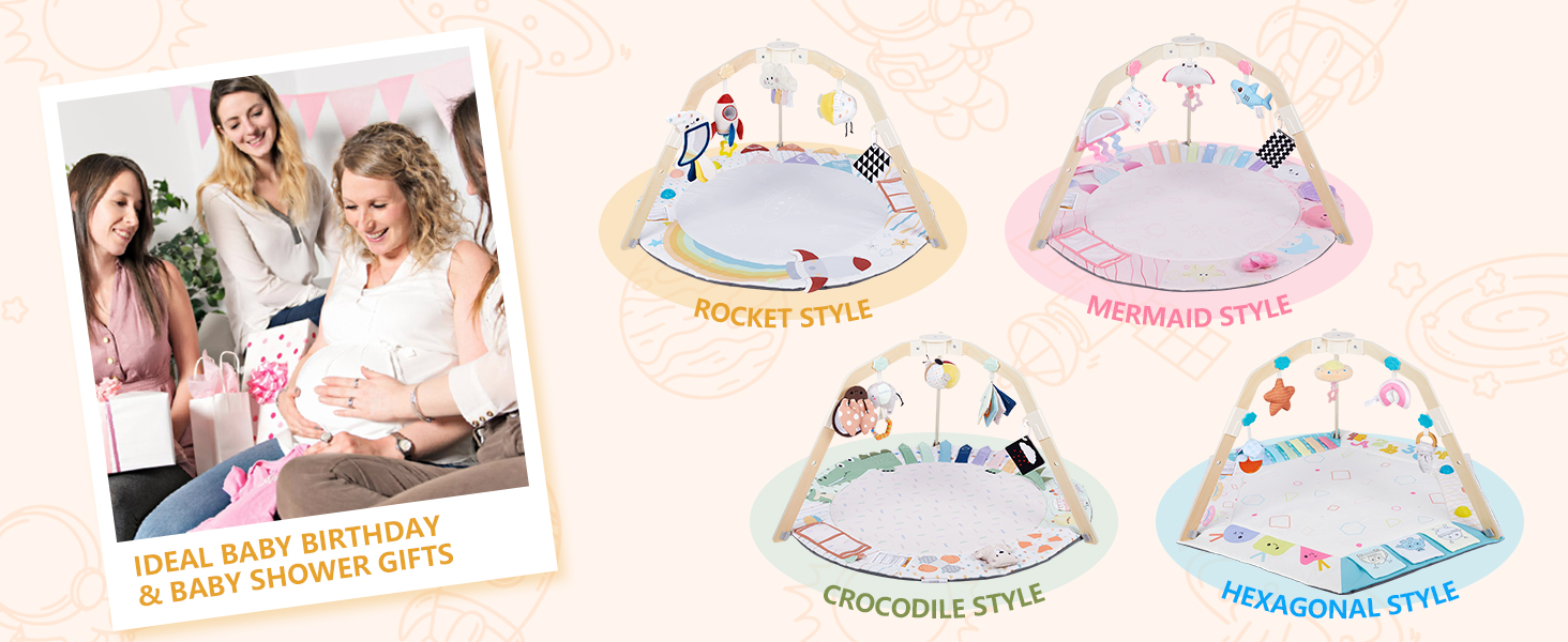 baby play gum mat