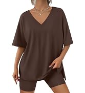 Trendy Queen Two Piece Sets For Women Summer Short Sets Beach Vcation Lounge Pajama 2 Piece Sprin...