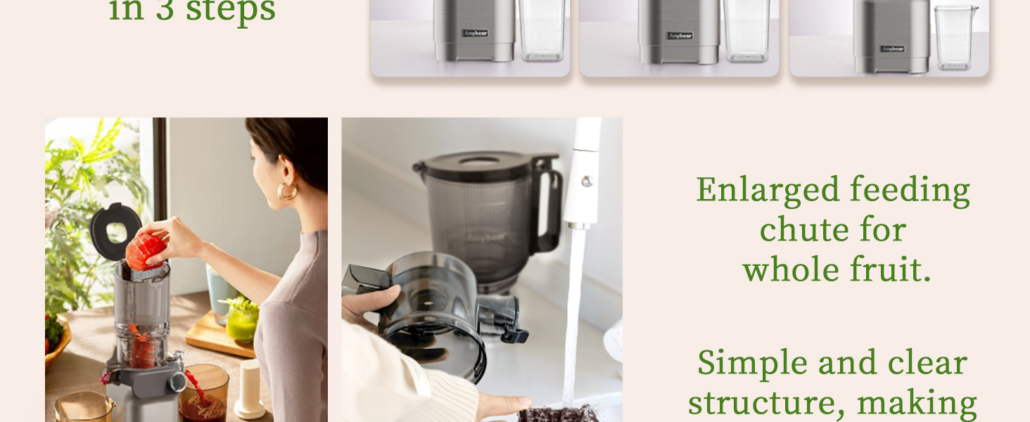 Anybear 200W SJ054C COLD PRESS JUICER SLOW JUICER