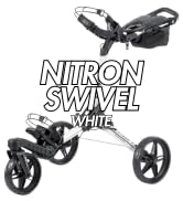 Bag Boy Nitron Swivel Golf Push Cart, Black/Slate