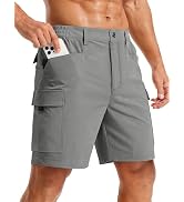 TACVASEN Men's Hiking Cargo Shorts 7" Quick Dry Lightweight for Outdoors Golf Fishing Stretch Cas...
