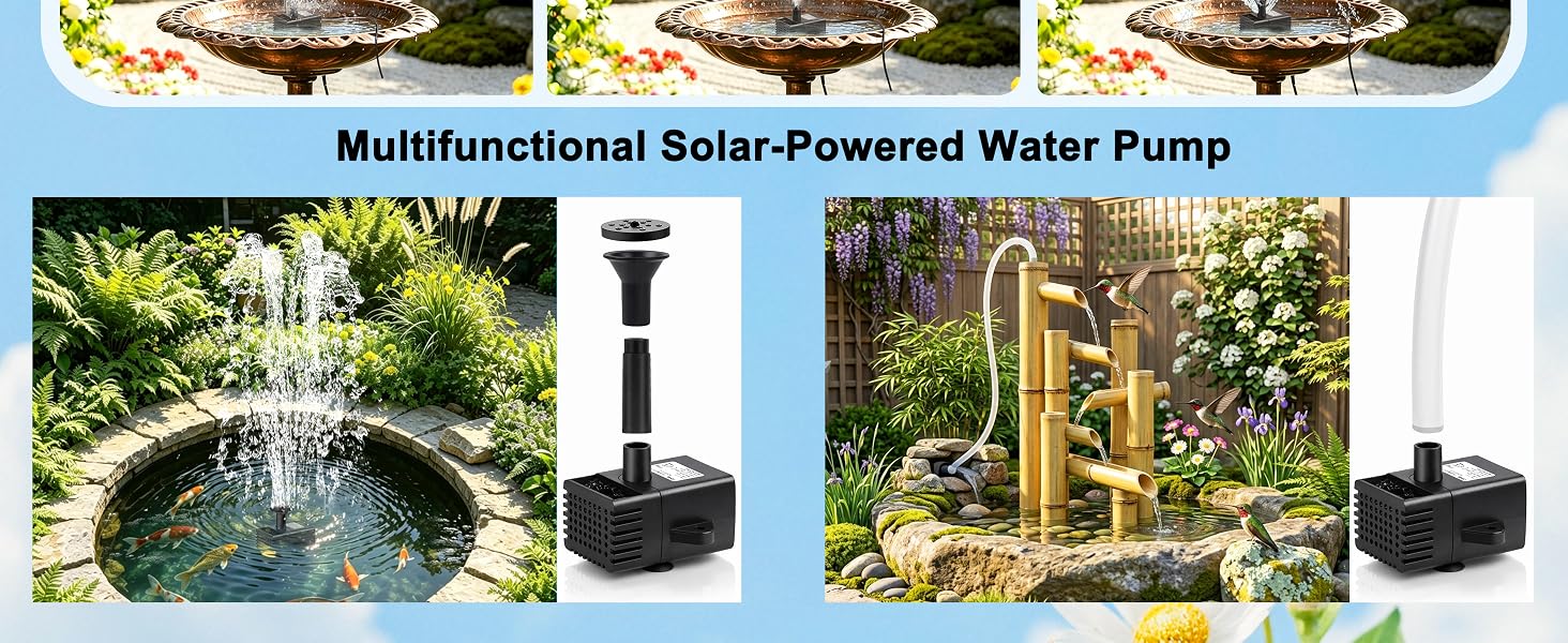 solar water fountain