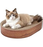 ComSaf Cat Scratcher Cardboard Bed Lounge Couch for Indoor Cats Oval Shape 17