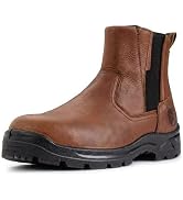 SUREWAY Mens Western Chelsea Cowboy Boots for Men - Square Toe, All Weather Rugged Ankle Slip on ...