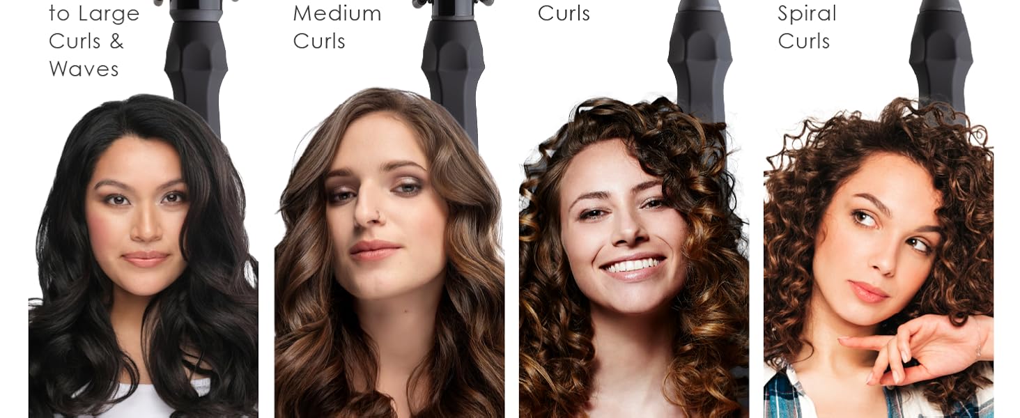 curling wand 1.5 inch, curl wand for long hair, long barrel curling wand