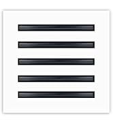 BUILDMART - 10x8 Modern AC Vent Cover - Decorative White Air Vent - Standard Linear Slot Diffuser...