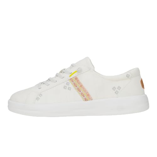HEYDUDE Women’s Karina Cottage Crochet | Lightweight Slip-On Casual Shoes | Comfortable Travel-Friendly Sneakers