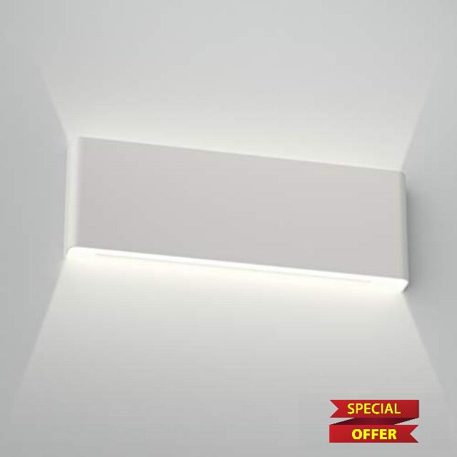 Aipsun 15.75in Matte White Modern Vanity Light Up and Down LED Vanity Light for Bathroom Wall Lighting Fixtures (White Light 5000K)