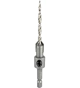FTG USA #4 (7/64") Tungsten Carbide Tipped Countersink Drill Bit with Tapered Drill Bit, 1/4 Inch...