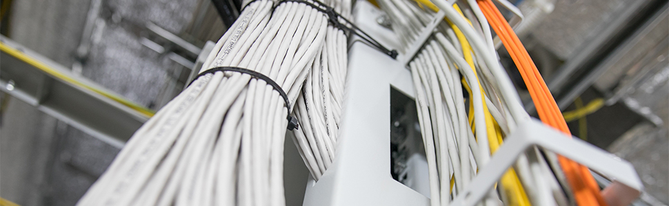 cat6 shielded riser structure close up