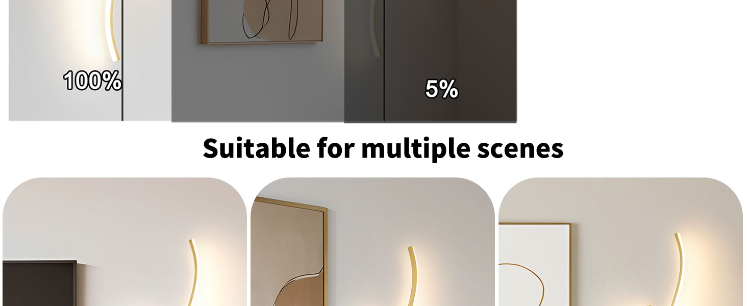 4 plug in dimmable wall light